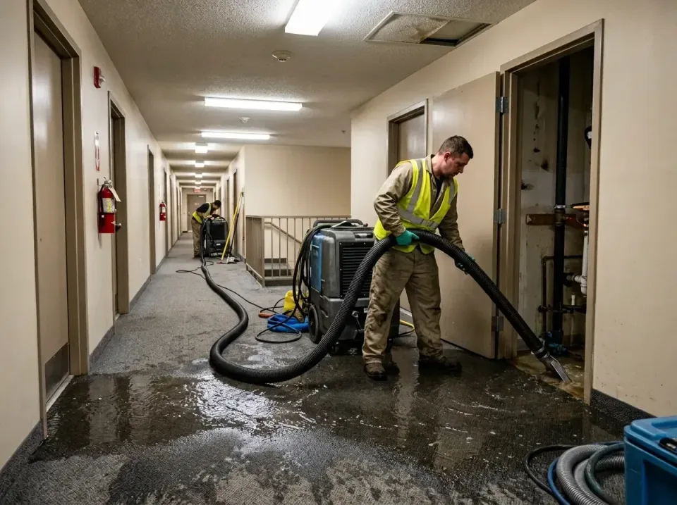 multi-unit-apartment-hallway-f-005 — frequently asked questions, Emergency Burst Pipe Water Extraction & Removal in Elmwood…